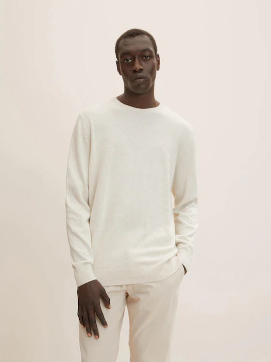 Tom Tailor Basic Πουλόβερ Μακρυμάνικο Beige