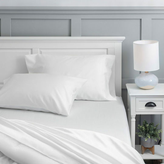 Le Blanc Σεντόνι Ξενοδοχείου Λευκό King Size 280x300εκ. Βαμβάκι & Πολυεστέρας