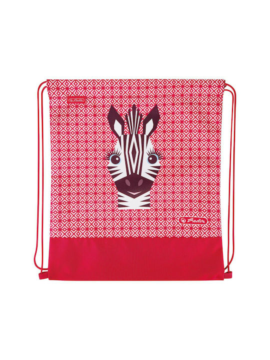 Herlitz Cute Zebra Kids Bag Pouch Bag Red 36.5cmx40cmcm