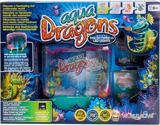 World Alive Aqua Dragons Βιότοπος Βαθιάς Θάλασσας STEM Joc Educațional de Cunoștințe pentru 6+ Ani