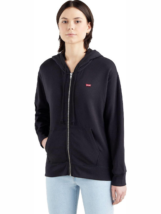Standard Women's Sweatshirt Jacket Hooded Black