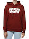 Graphic Standard Women's Sweatshirt Hooded Burgundy