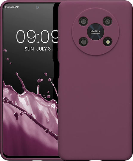 KWmobile Umschlag Rückseite Silikon 1.3mm Bordeaux Violet (Honor Magic4 Lite)
