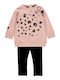 Kinder-Set mit Leggings Winter 2Stück Rosa