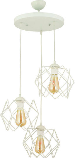 ArteLibre Mok Pendant Light White with Socket E27 50x78cm