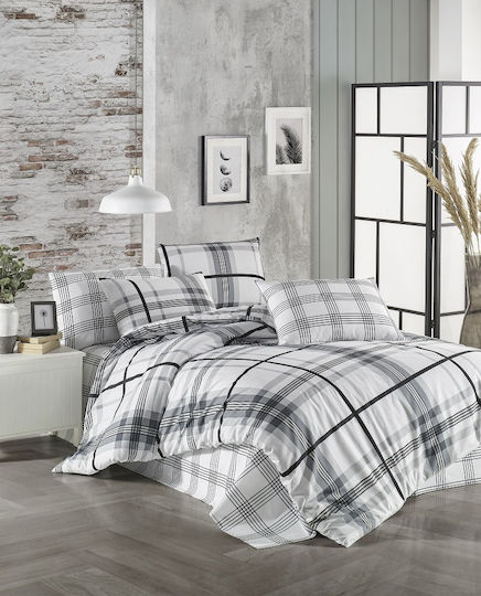 Mc Decor Sheet Sets Single 170x240cm. Wood Grey 3pcs
