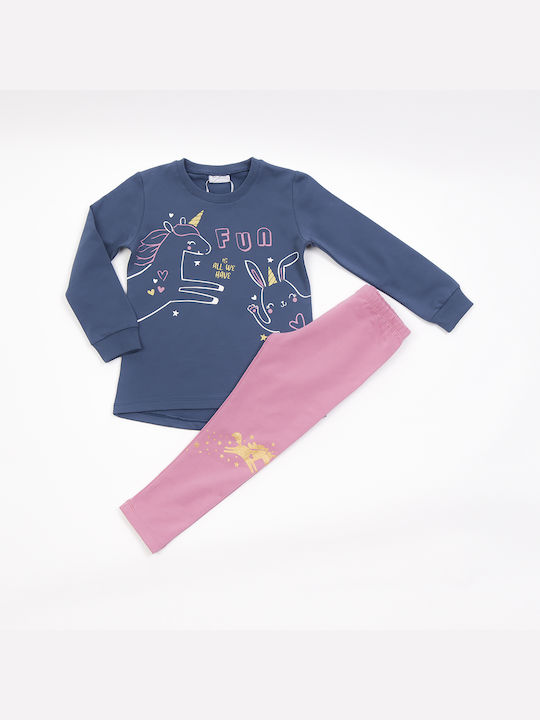 Trax Kids Set with Leggings Winter 2pcs Blue