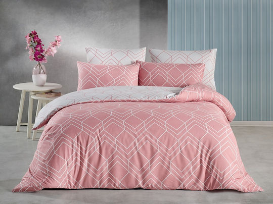 Mc Decor Anella Σετ Σεντόνια Μονά 170x240εκ. Ροζ (3τμχ)