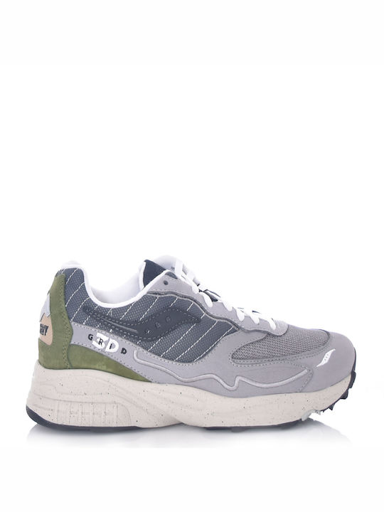 Saucony Originals 3d Grid Hurricane Men s Sneakers Gray S70670 1