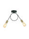 ArteLibre Zeyr Pendant Light Black with Socket E27 45x30cm