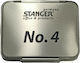 Stanger No.4 Ink Pad Stamp Black 8x6cm