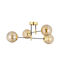 ArteLibre Mar Pendant Light Gold Ball for 4 Bulbs E27