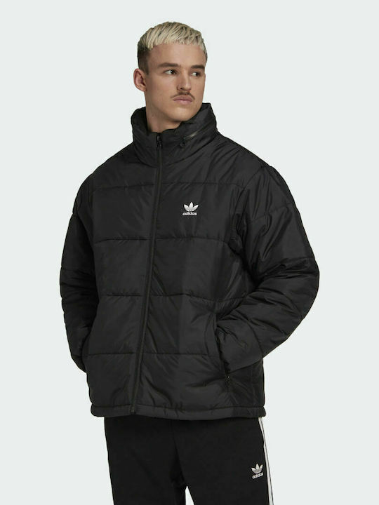 Adidas Essentials Ανδρικό Χειμωνιάτικο Μπουφάν Puffer Μαύρο