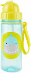 Skip Hop Πλαστικό Παγούρι με Καλαμάκι Καρχαρίας σε Γαλάζιο χρώμα 384.5ml