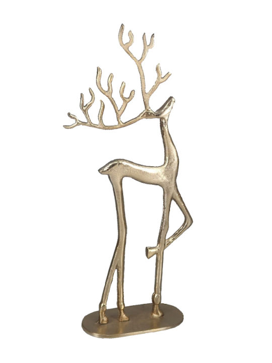 XMASfest Christmas Figure Deer Gold Height 21cm 2pcs