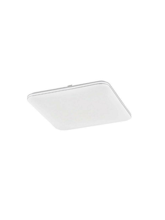 Fischer Honsel Porto Κλασική Μεταλλική Πλαφονιέρα Οροφής με Ενσωματωμένο LED σε Λευκό χρώμα 48.5cm