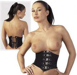 Damen Leder Korsett Black