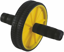 Kooper Fitlover Abdominal Wheel Yellow with Anti-Slip Handles & Mat 17cm