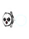 2 In 1 Plastic Case with Glass in Silver color for Galaxy Watch 4 Classic 42mm