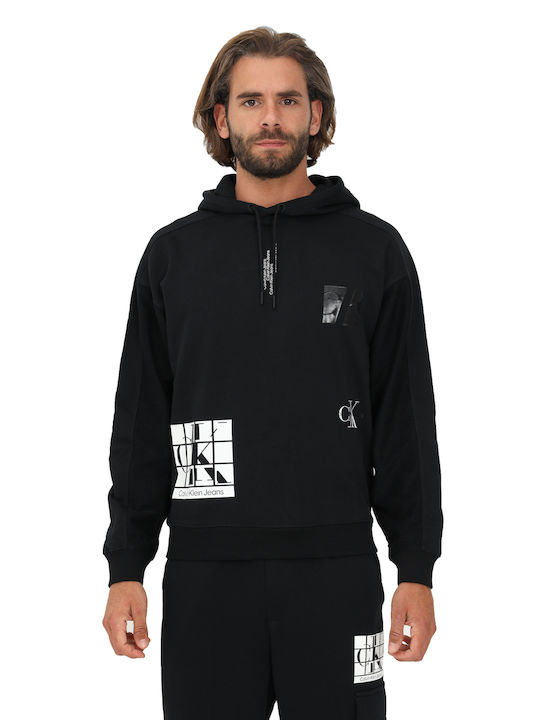 Calvin Klein Men's Sweatshirt with Hood Black