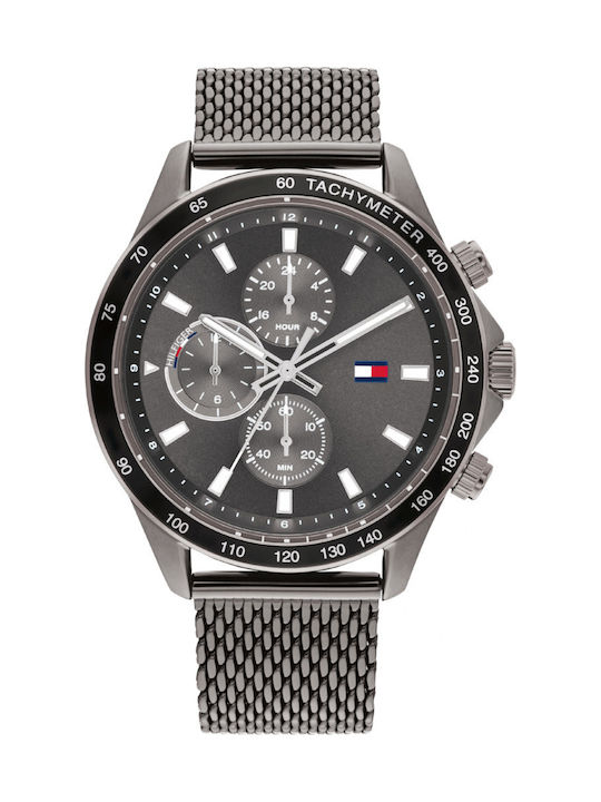 Miles Men’s Watch 44mm Battery-Powered Chronograph with Grey Metal Bracelet