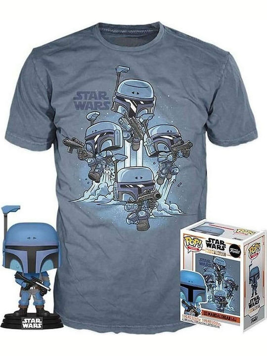Funko Поп! Tees Филми: Star Wars - Mandalorian (Г) (Л) Люлееща се глава