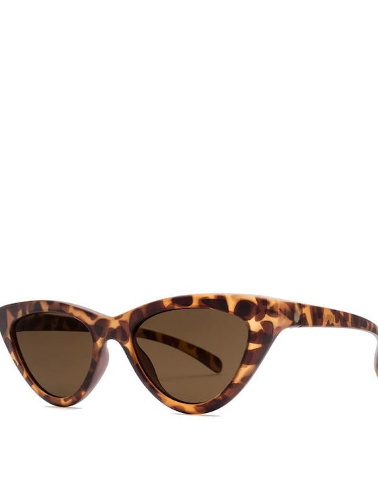 Volcom Knife Women's Sunglasses with Brown Plastic Frame and Brown Lens VE02802503 0000