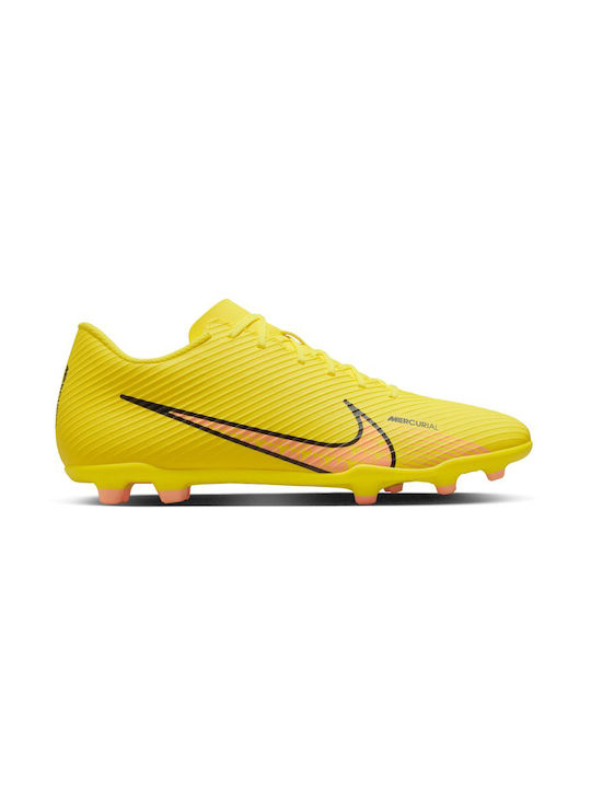 Nike Mercurial Vapor 15 Club FG/MG Ψηλά Ποδοσφαιρικά Παπούτσια με Τάπες Yellow Strike / Coconut Milk / Doll / Sunset Glow