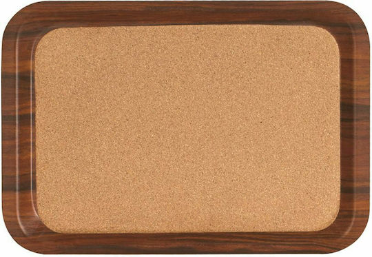 Ready Holz Rechteckig Serviertablett Rutschfest mit Filz in Braun Farbe 44x32cm COR320440-101 1Stück