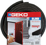Geko Self-Adhesive Tape Draft Stopper Door in Gray Color