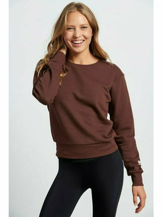 BodyTalk Women's Cropped Sweatshirt Brown