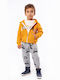 Hashtag Kids Sweatpants Set Yellow 3pcs