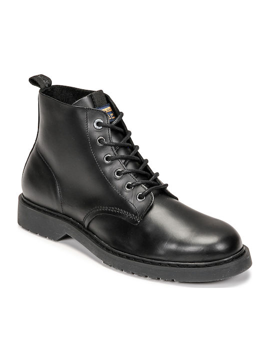 Jack & Jones Leather Black Men's Boots