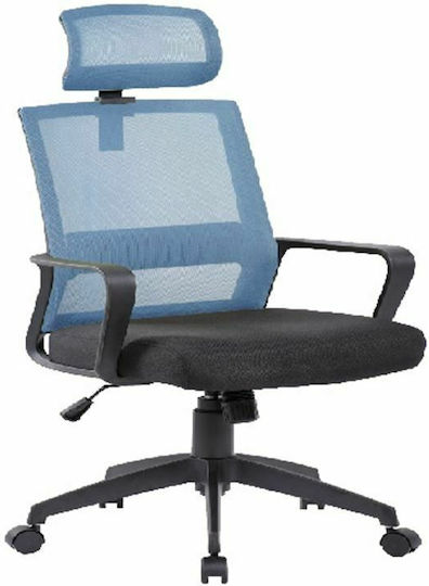 Velco Pro Systems Καρέκλα Γραφείου Μαύρη-μπλε