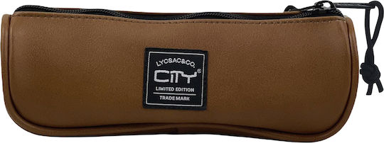Lyc Sac Eclair Leatherlike Κασετίνα Καφέ