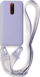 Bodycell Back Cover Σιλικόνης με Λουράκι Violet...