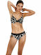 Set Bikini Animal Print Μαύρο