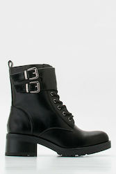 Olympic Stores Women's Combat Boots Black