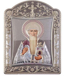 Slevori Sfântul Spiridon Argint 6x6 cm Slevori Sfântul Spiridon Argint 6x6 cm