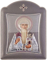 Slevori Saint Spyridon Silver 6x6cm