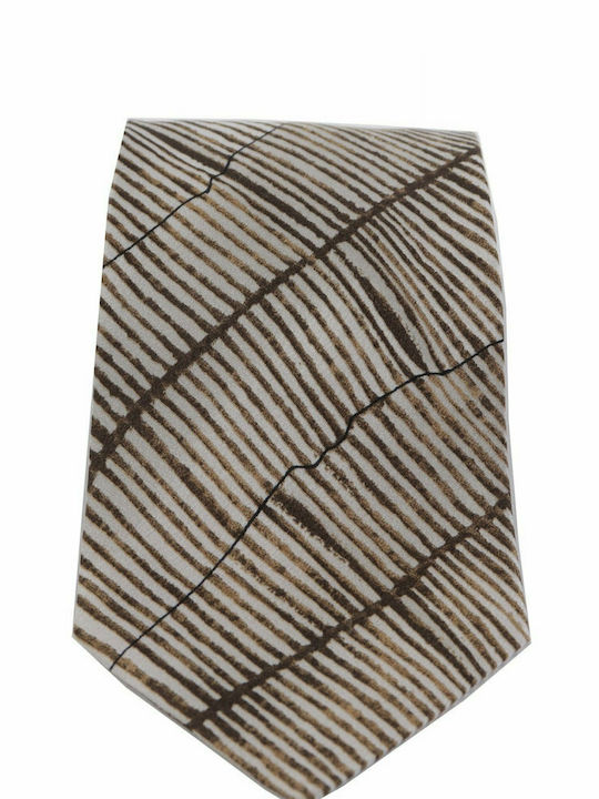 Giorgio Armani Men's Tie Silk Monochrome In Beige Colour