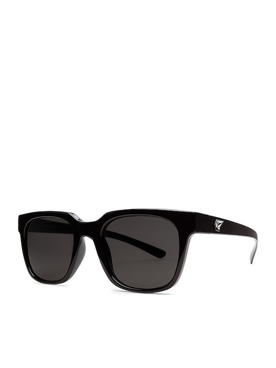 Volcom Morph Unisex Sunglasses with Plastic Frame Gloss Black / Gray VE03000201