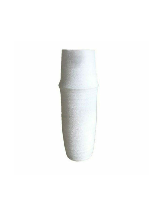 Art et Lumiere Διακοσμητικό Βάζο Keramik Weiß 18.5x18.5x45.5cm 1Stück