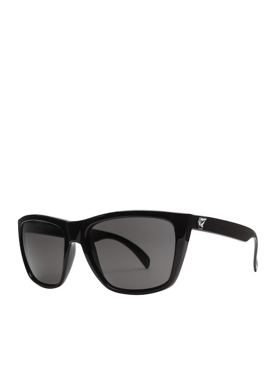 Volcom Plasm Unisex Sunglasses with Plastic Frame Gloss Black / Gray VE01200201