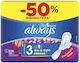Always Platinum Day & Night Sanitary Pads with Wings for Heavy Flow 6 Drops Size 3 6pcs