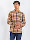 Long-sleeved Shirt Checked Light Melton