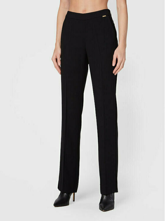 Guess Sally Women's Fabric Trousers in Regular Fit Black