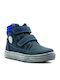 Kinder Sneakers Hoch mit Klettverschluss Marineblau