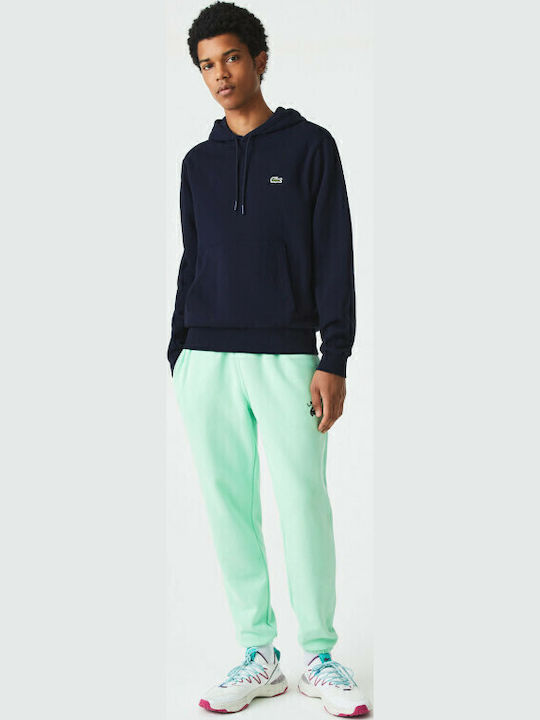 Lacoste Φούτερ με Κουκούλα Navy Μπλε