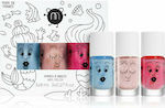 Nailmatic Kids Nail Polishes 3pcs ΜΑ-301ΜΕRΜΑΙD3